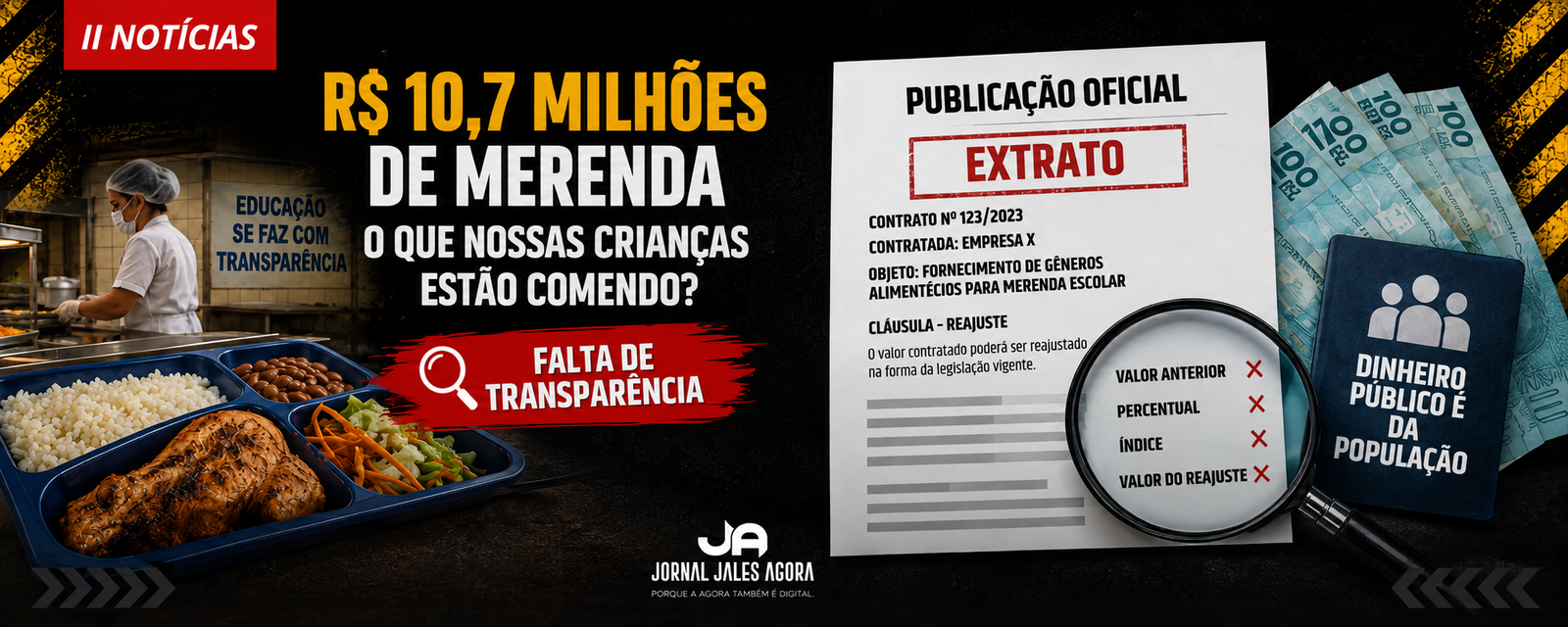 PREFEITURA RENOVA CONTRATO DA MERENDA POR R$ 10,7 MILHÕES: O QUE NOSSAS CRIANÇAS ESTÃO COMENDO?