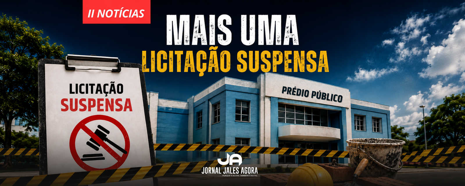 PREFEITURA SUSPENDE LICITAÇÃO PARA MANUTENÇÃO DE PRÉDIOS E ESPAÇOS PÚBLICOS