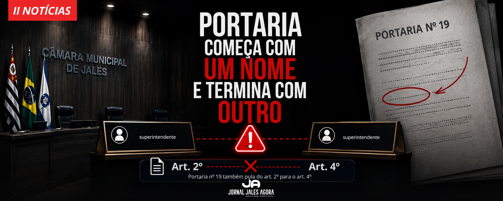 PORTARIA DO IMPS CITA UM SUPERINTENDENTE, MAS É ASSINADA POR OUTRO